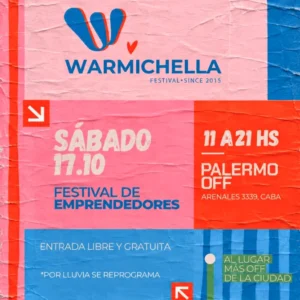 Pack de ingreso Warmichella - Festival de Emprendedores (17 de Octubre 2026)